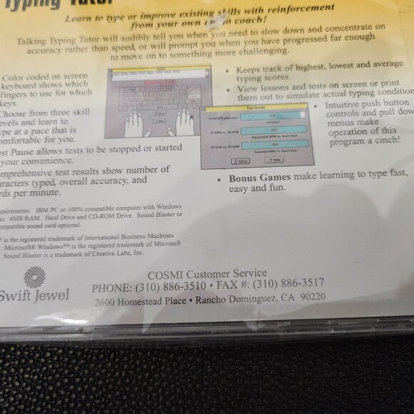 BRAND NEW TALKING TYPING TUTOR WINDOWS CD ROM - Picture 6 of 9